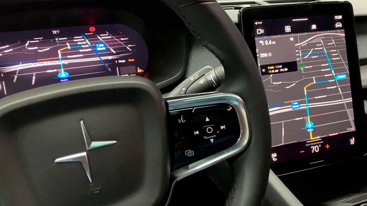 Sistema operativo Android Automotive en un Polestar 2
