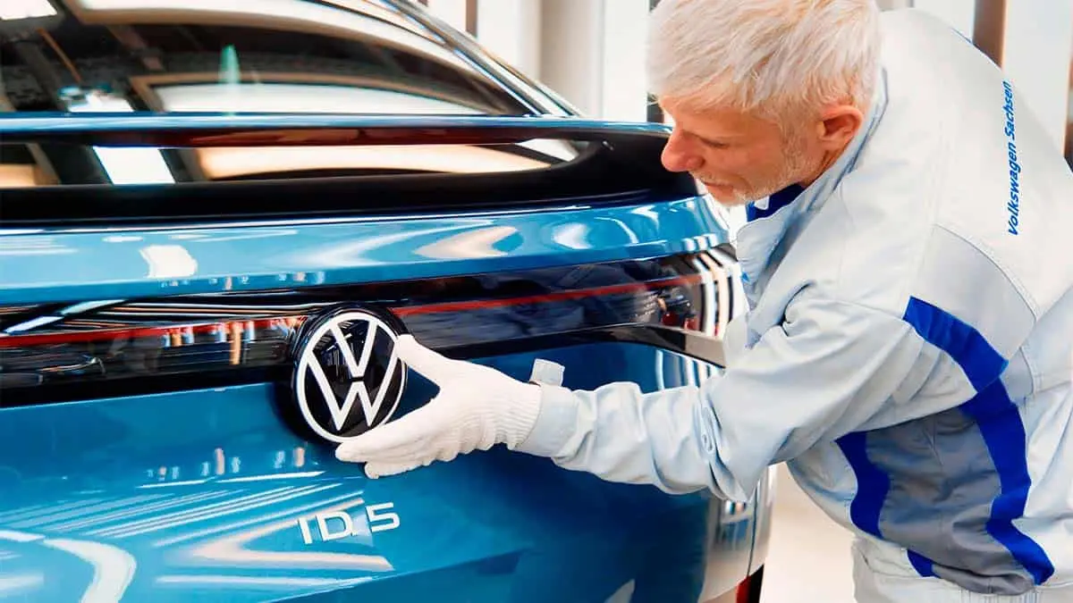 Volkswagen ID.5 en una fase de producci&oacute;n