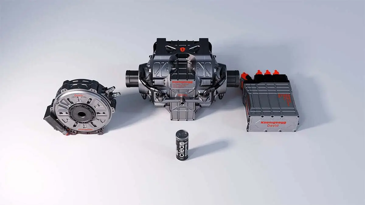Foto del motor el&eacute;ctrico de Koenigsegg (QUARK y Terrier)