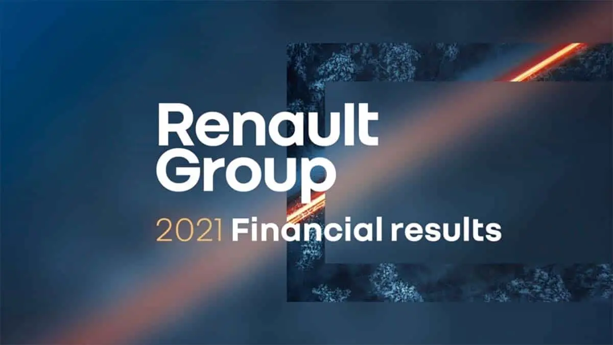Resultados financieros del Grupo Renault en 2021