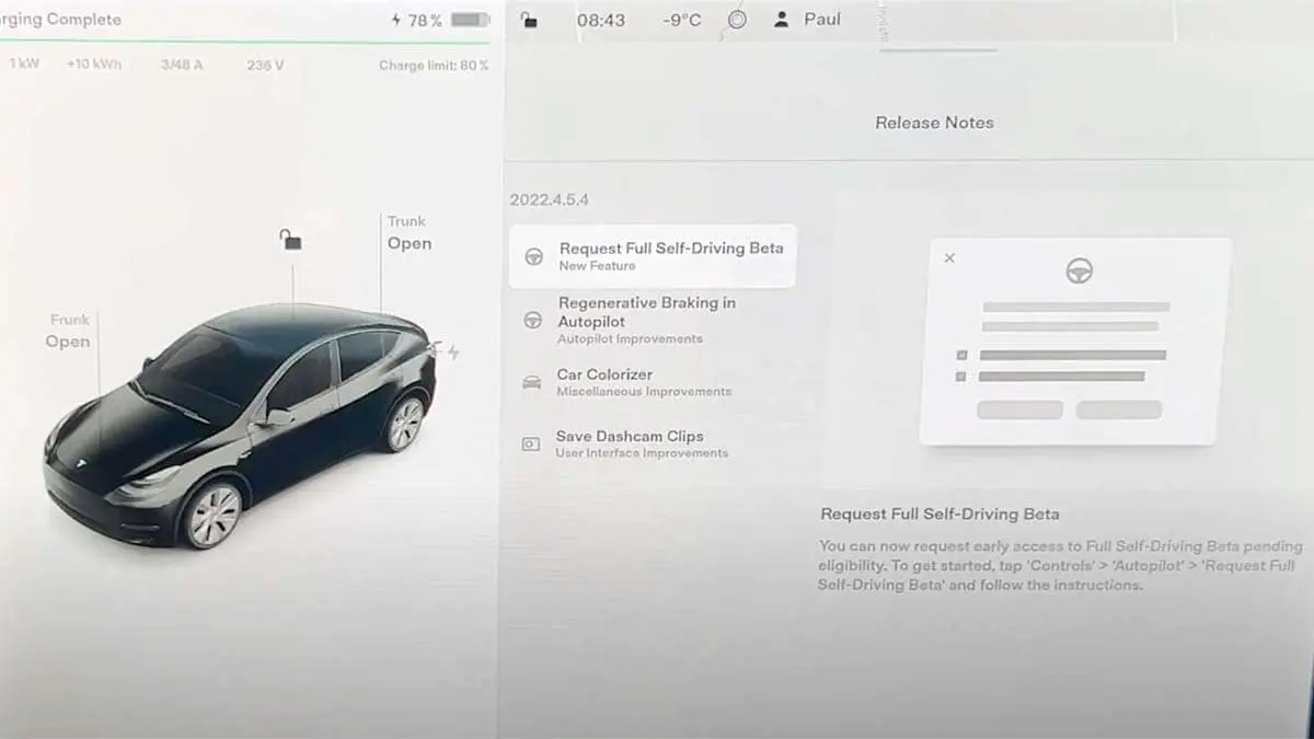 Beta del Full Self-Driving disponible en Canad&aacute;