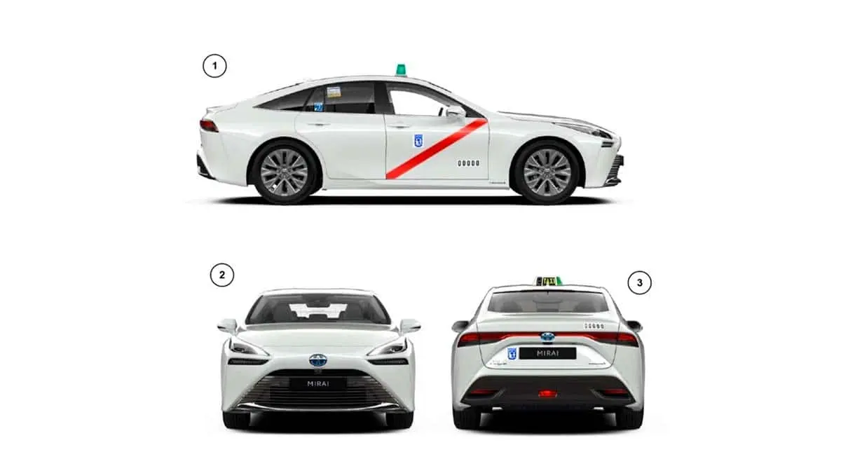 Toyota Mirai como taxi de Madrid