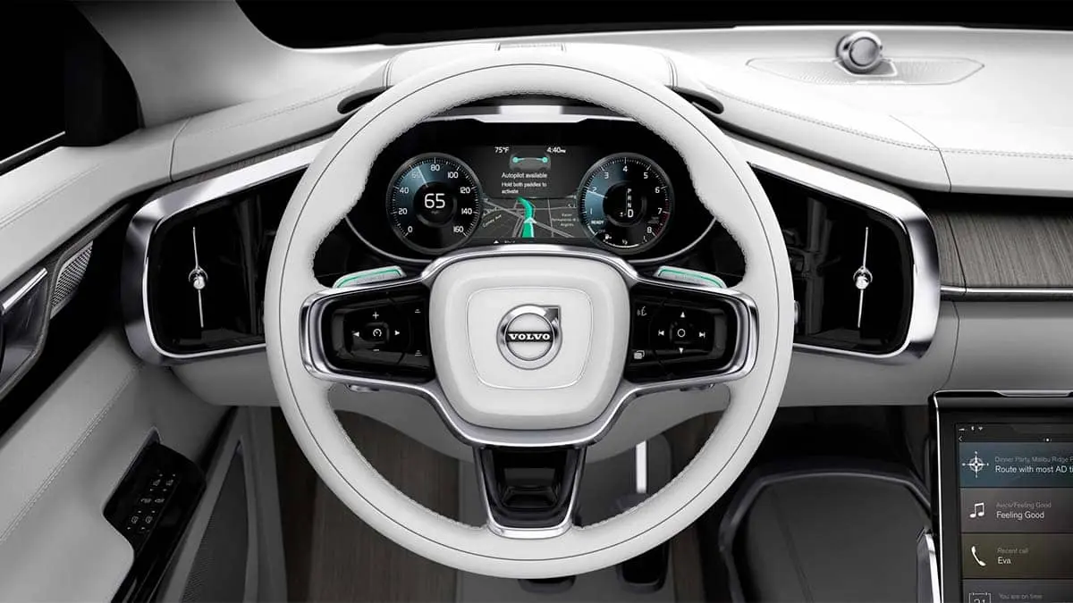 Interfaz en los coches Volvo