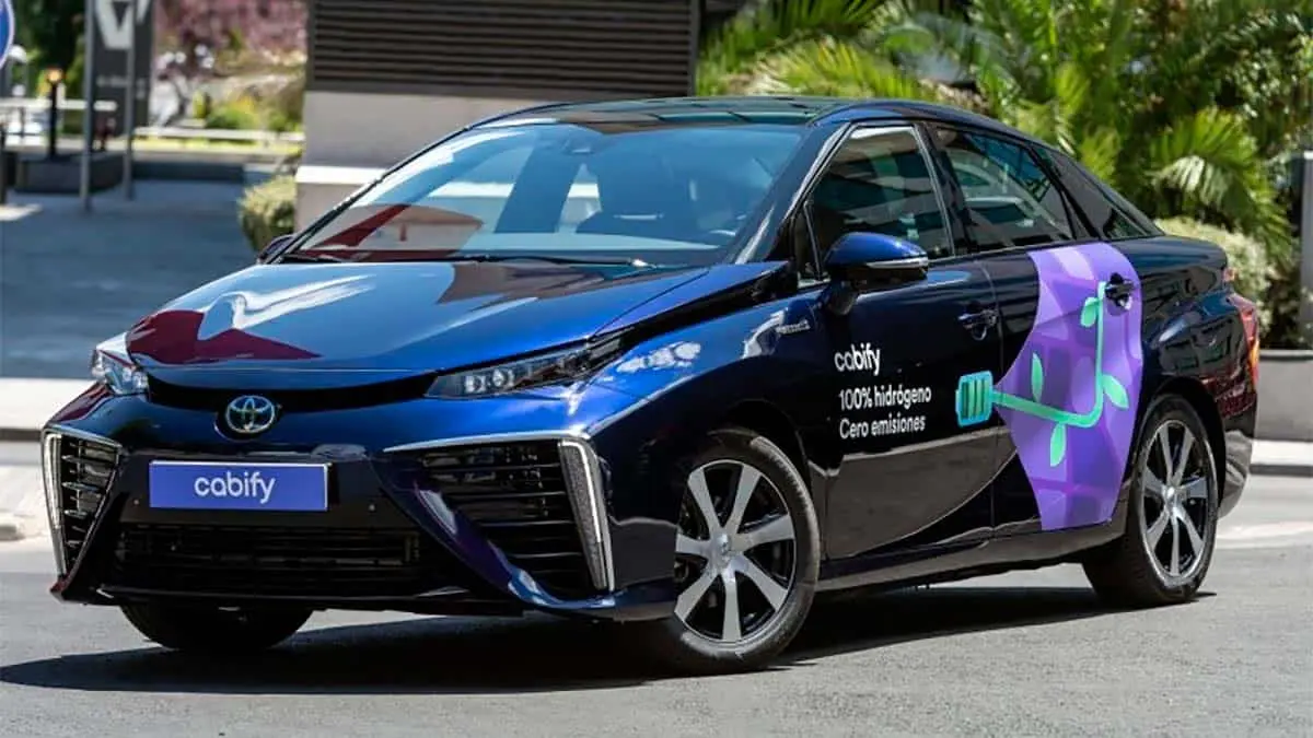 Cabify estrena sus Toyota Mirai, coche de hidr&oacute;geno