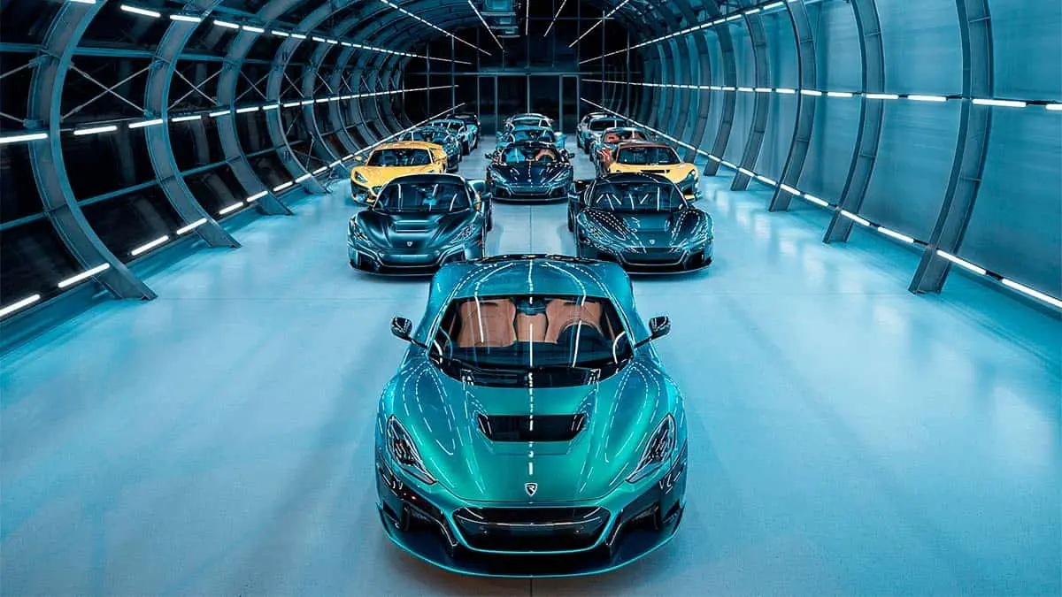 Primera unidad de producci&oacute;n fabricada del Rimac Nevera