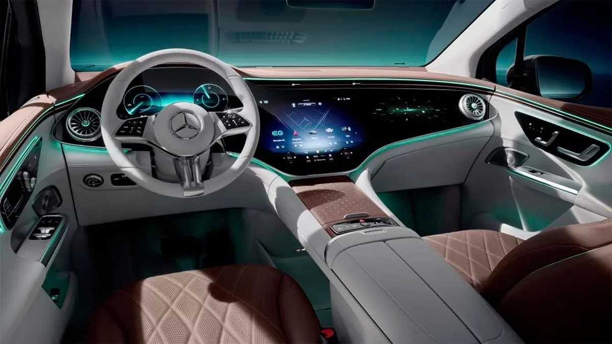 Interior del Mercedes-Benz EQE SUV