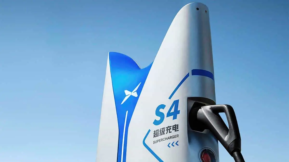 Foto del Supercharger S4 de Xpeng con potencia de 480 kW