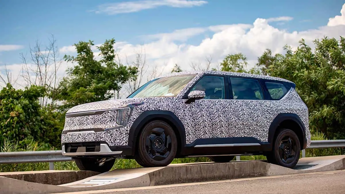 KIA EV9 pruebas t&eacute;cnicas