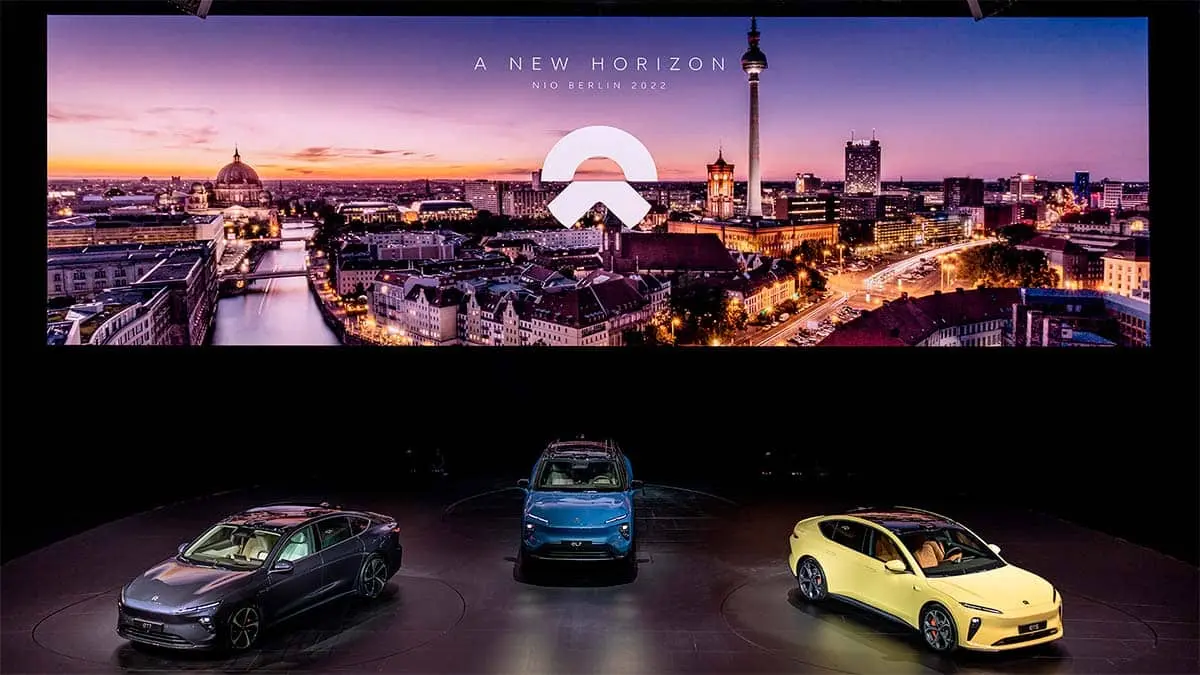 NIO en un evento en Berl&iacute;n sobre su estrategia en Europa