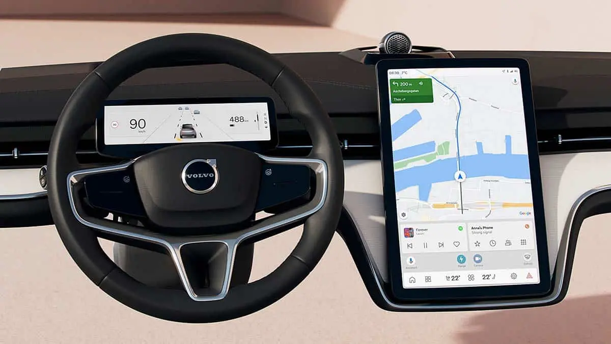 Foto del salpicadero del nuevo Volvo EX90