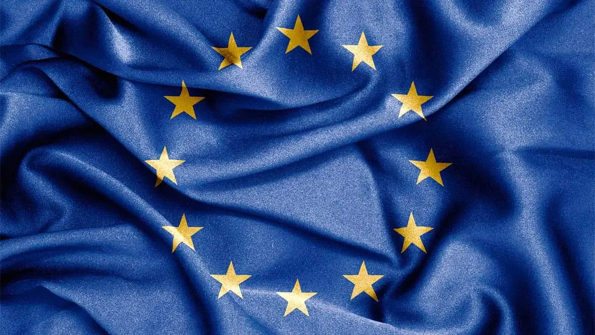 Bandera Uni&oacute;n Europea