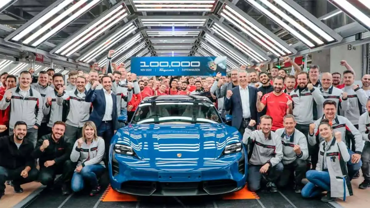 Porsche Taycan fabricado unidad 100.000