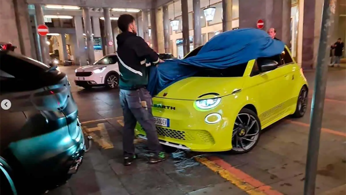 Primeras fotos del Abarth 500 el&eacute;ctrico