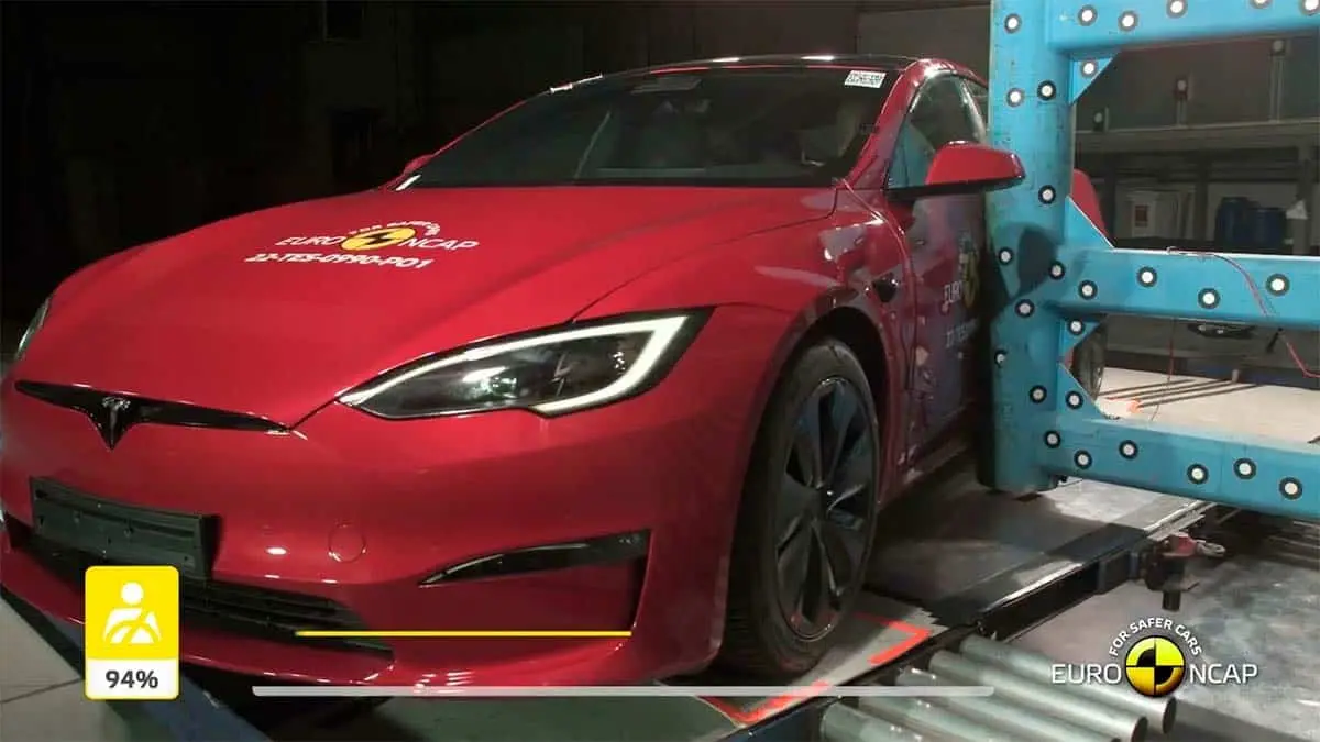 Prueba de la Euro NCAP al Tesla Model S 2022