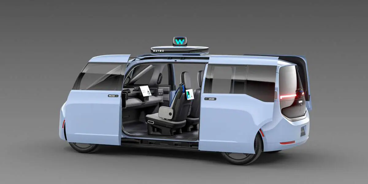 Robotaxi-autonomo-Waymo_Zeekr-plataforma-SEA-M_lateral-puertas-abiertas