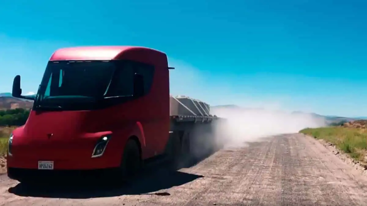 Prueba de durabilidad del cami&oacute;n Tesla Semi