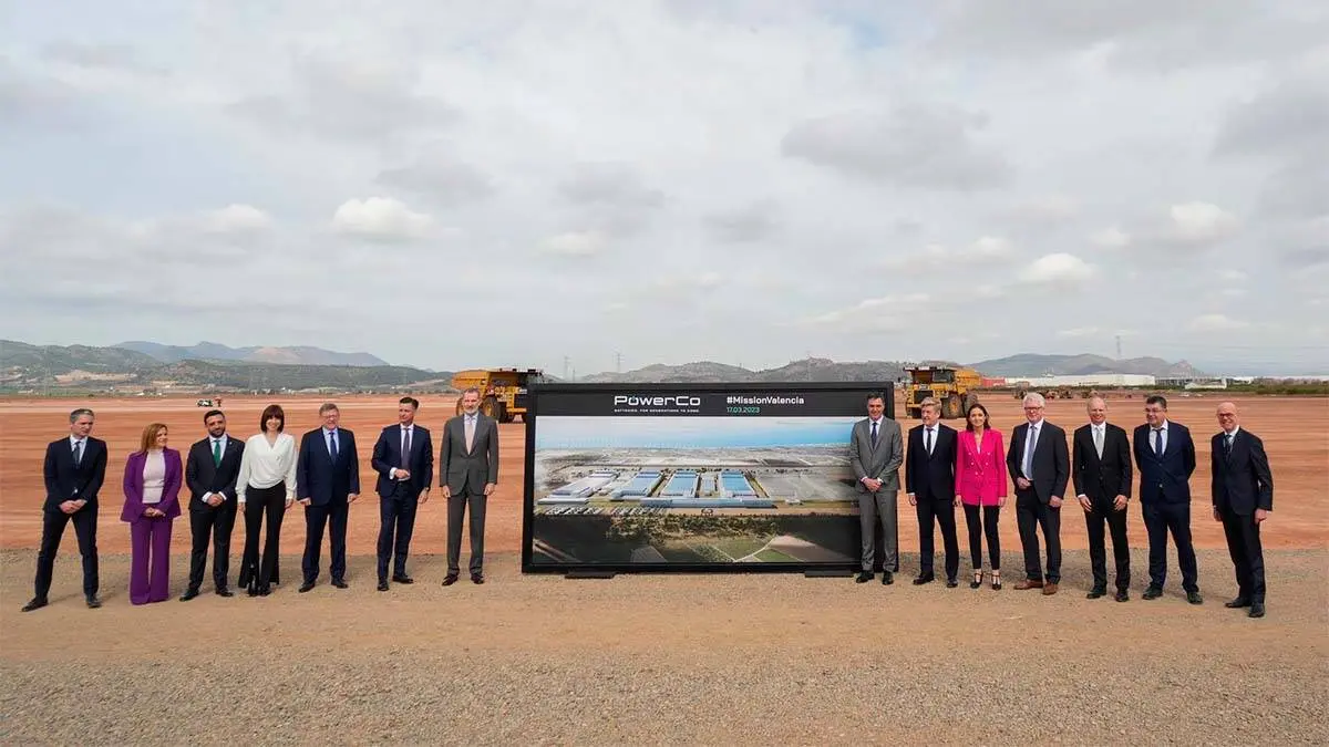 Volkswagen evento primera piedra construcci&oacute;n f&aacute;brica bater&iacute;as Valencia