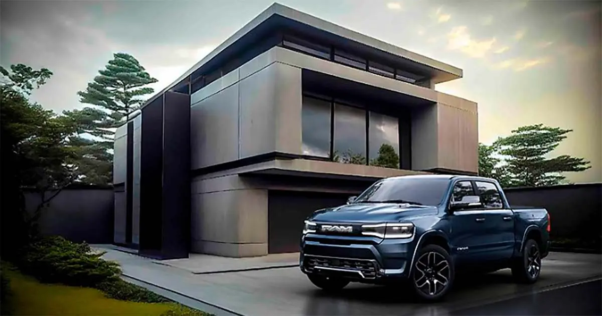 Foto de la pickup el&eacute;ctrica RAM 1500 REV