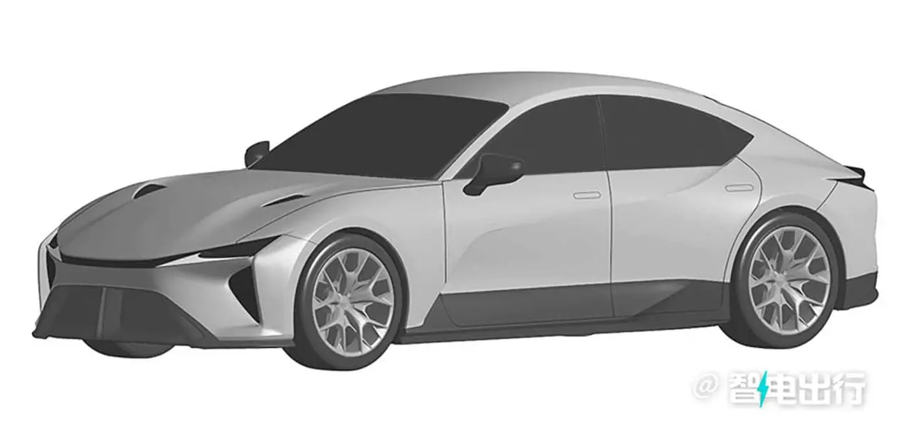 Foto filtrada del Lexus IS el&eacute;ctrico (2025)
