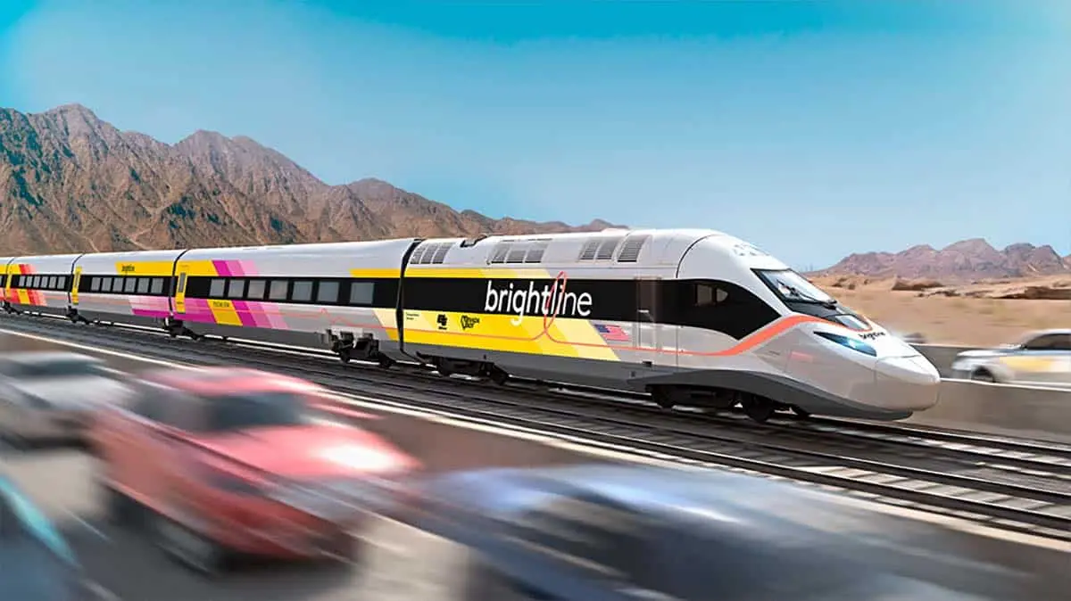 Tren Brightline usa Starlink