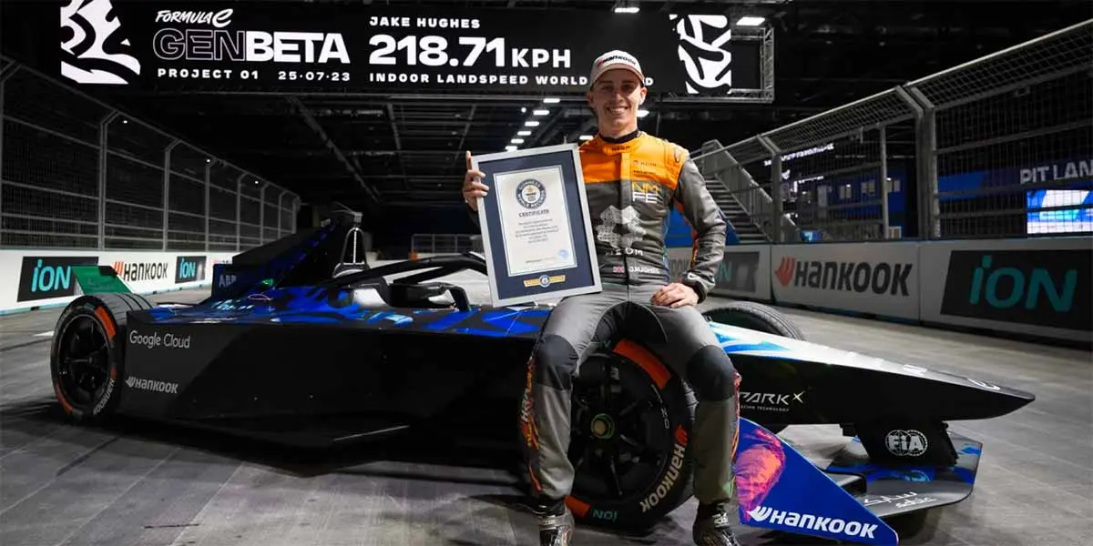 Record velocidad Formula E - indoor