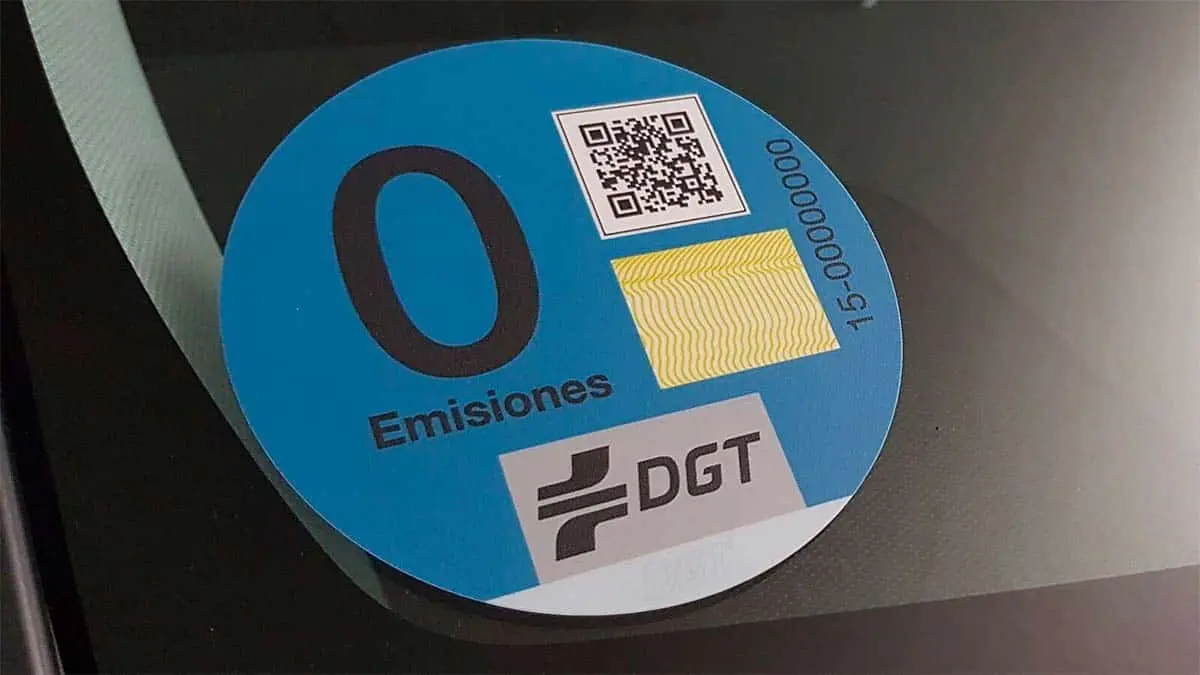 Etiqueta cero emisiones - DGT