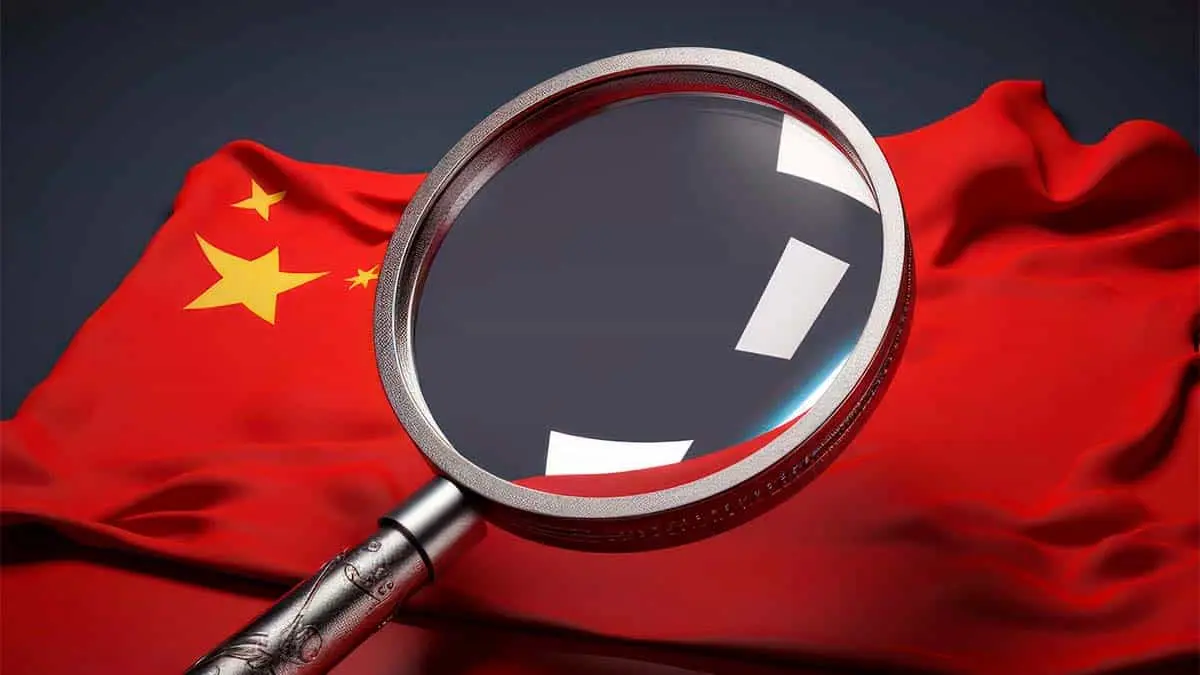 Lupa bandera China