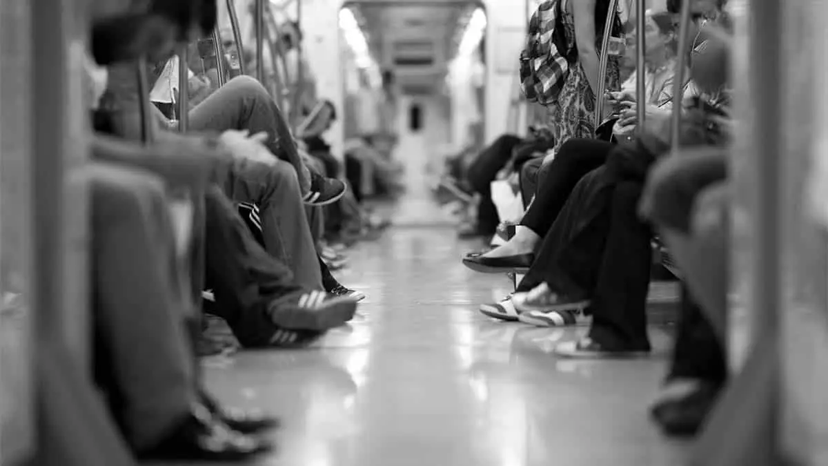 Foto del interior del Metro