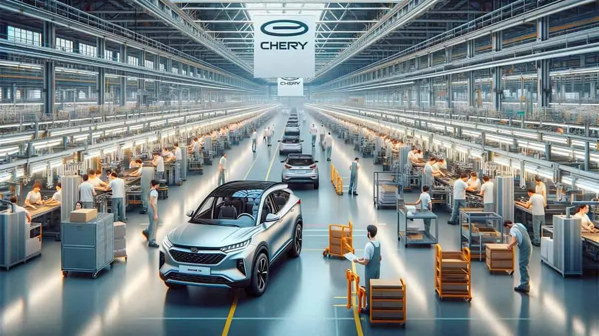 F&aacute;brica Chery en la antigua f&aacute;brica de Nissan en Barcelona (Espa&ntilde;a)