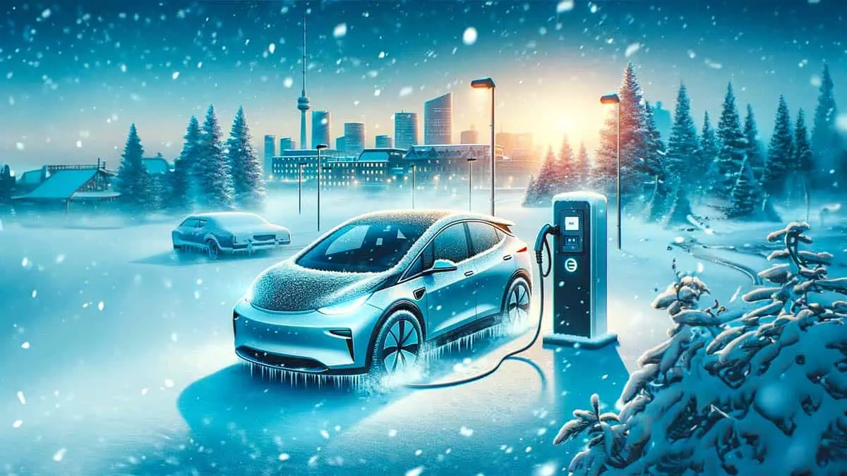Coche el&eacute;ctrico en mucho fr&iacute;o (nieve y heladas)