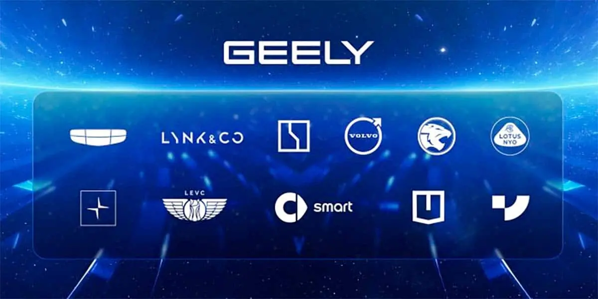 Marcas grupo chino Geely