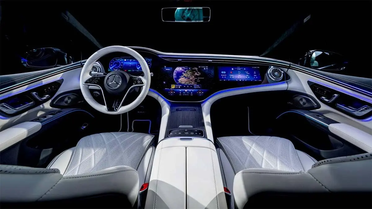 Interior del Mercedes-Benz EQS 