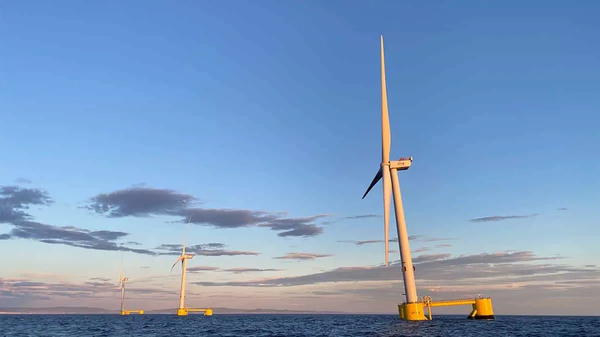 Imagen del parque e&oacute;lico WIndfloat Atlantic