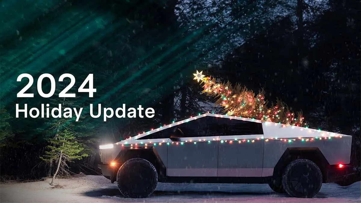 Actualizaci&oacute;n software Navidad Tesla 2024