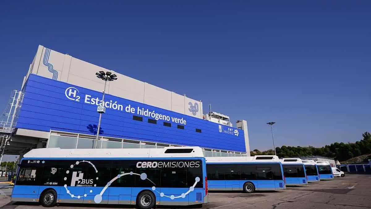 Hidrogenera de autobuses en Madrid