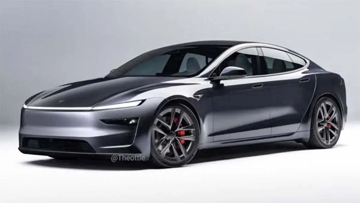Tesla Model S (nueva est&eacute;tica) render