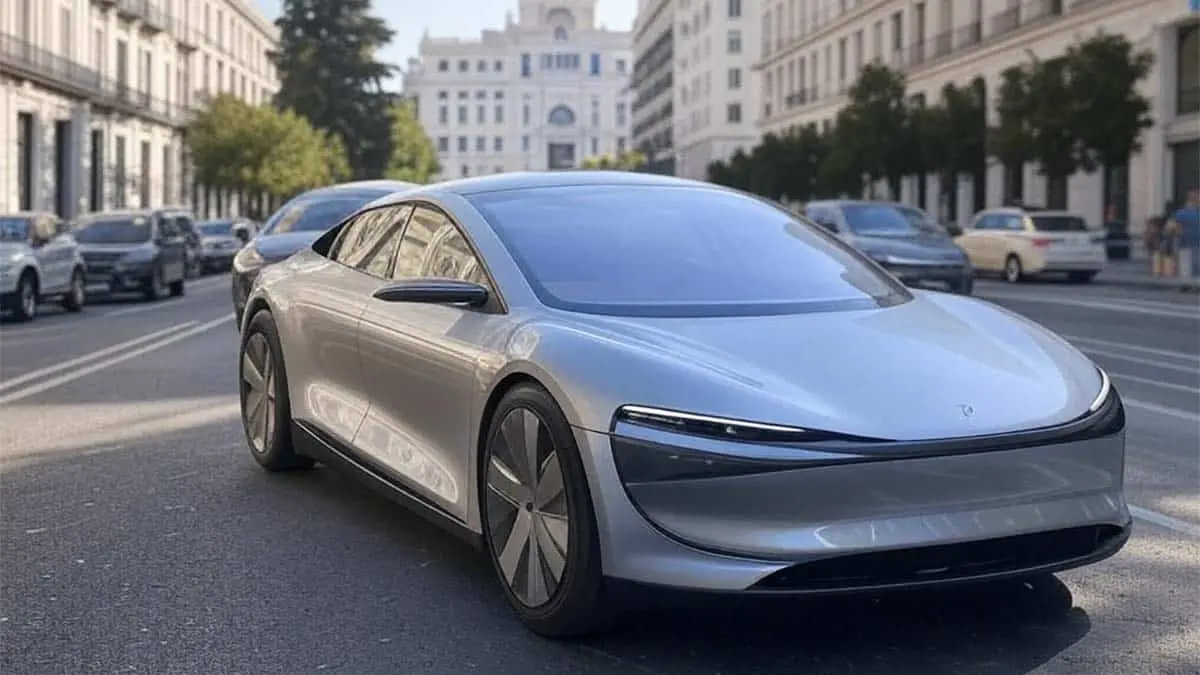 Coche aut&oacute;nomo futurista