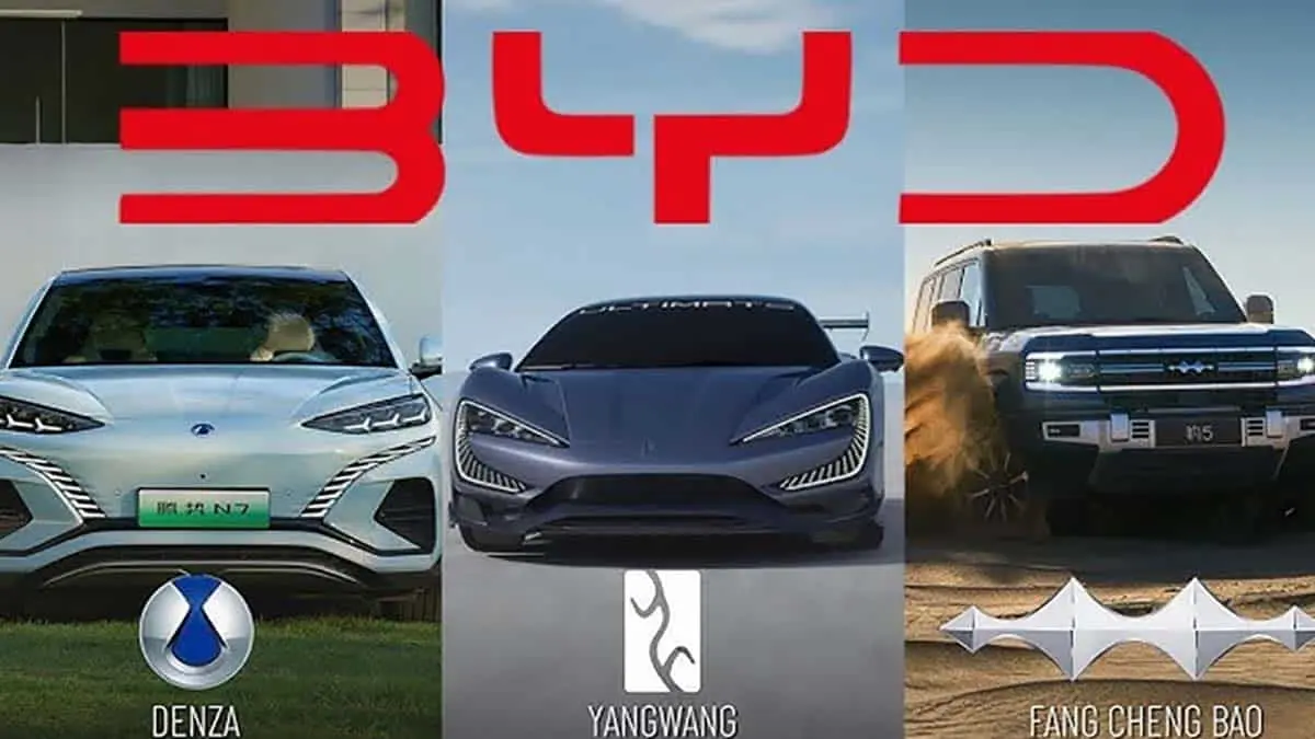 Denza, Yangwang y Fangchengbao de BYD
