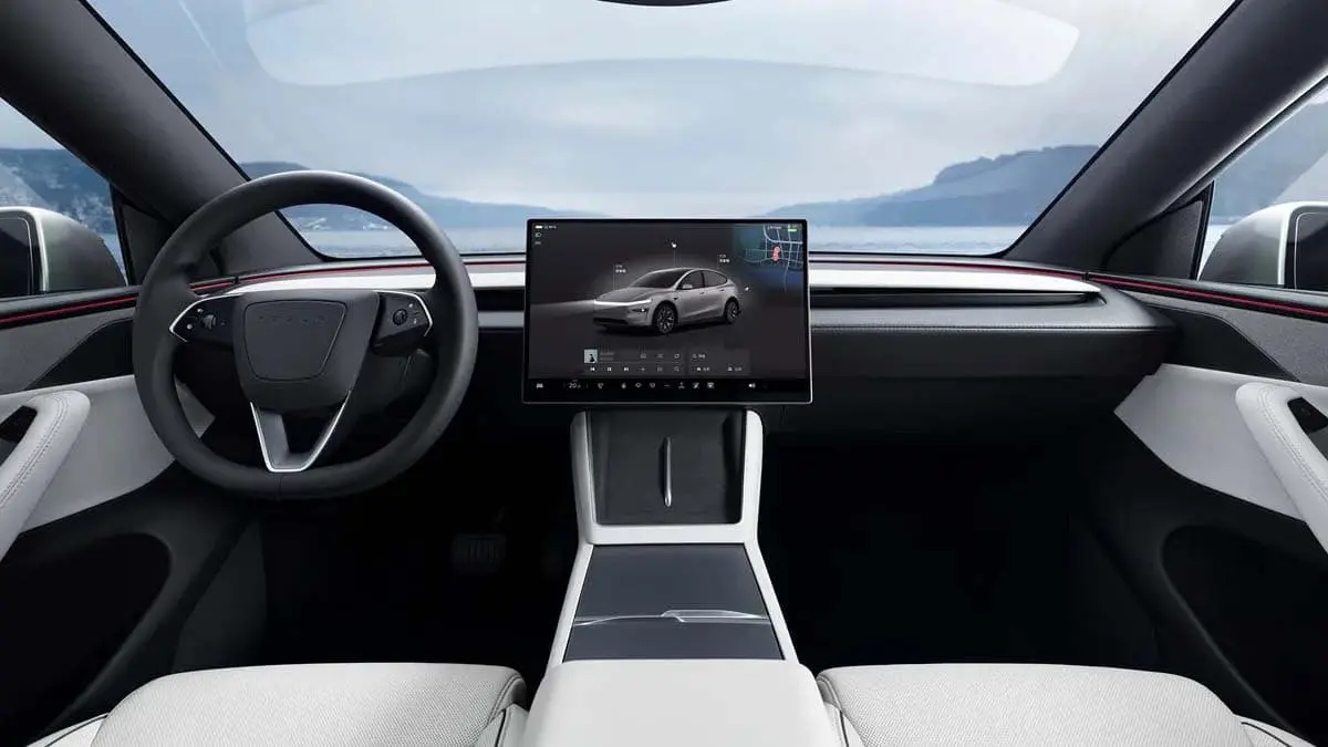 Nuevo interior gris claro para el Tesla Model Y L