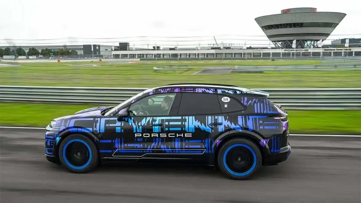 Porsche Cayenne el&eacute;ctrico camuflado
