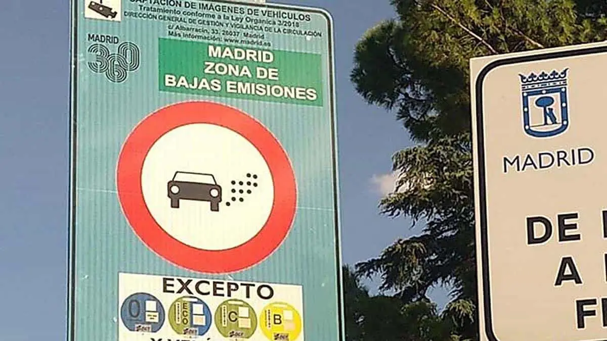 Zona Bajas Emisiones Madrid - Multas