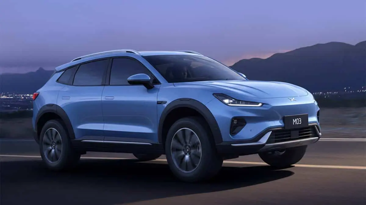 Recreaci&oacute;n del Xpeng Mona M03 SUV