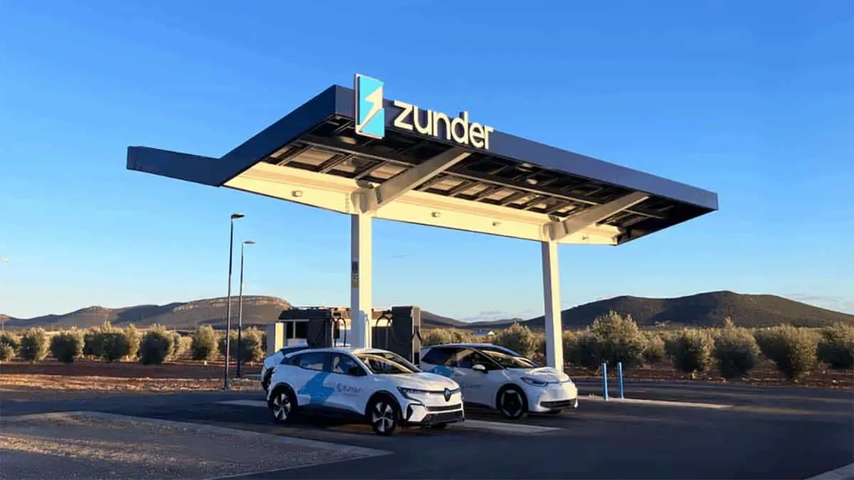 Zunder punto de carga 480 kW potencia