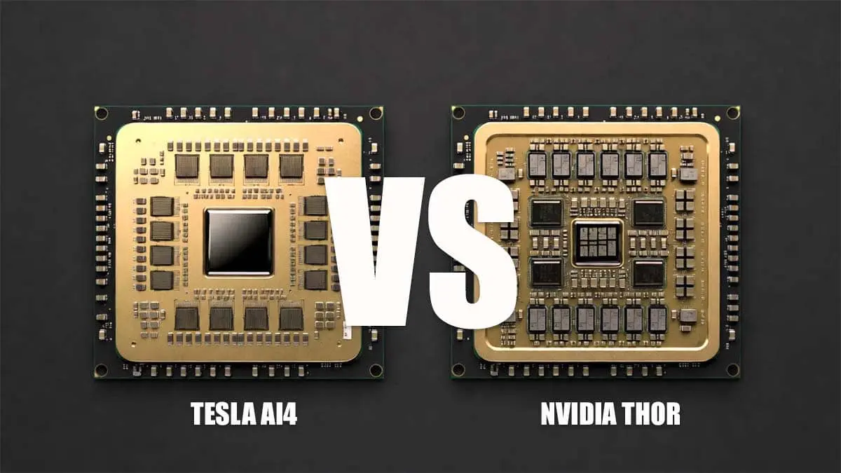 chip Tesla AI4 vs NVIDIA THOR