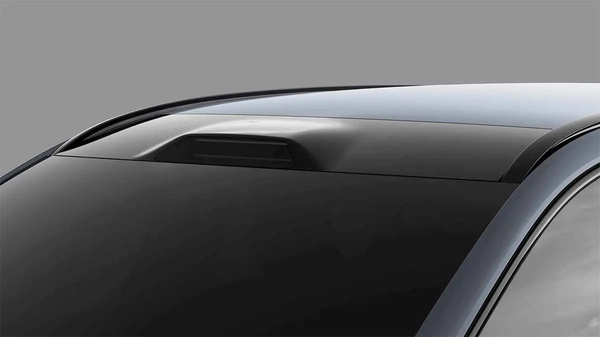 Sensor LiDAR integrado en un coche