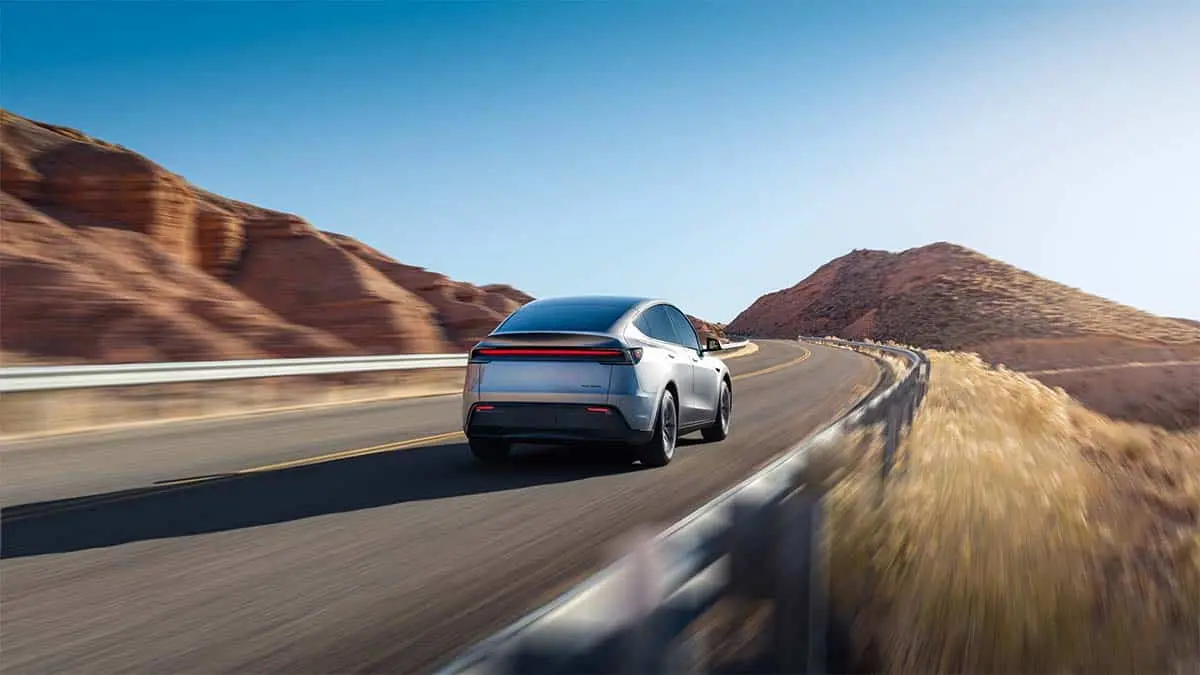 Vista del Tesla Model Y 