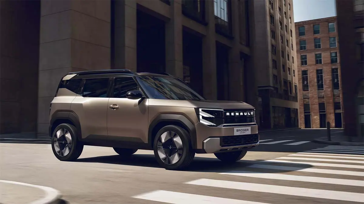 El Renault Bridger Concept es un SUV compacto el&eacute;ctrico, dise&ntilde;ado para anticipar la ofensiva global de Renault en movilidad sostenible.