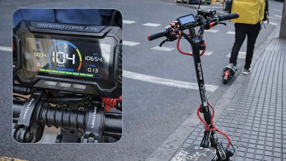 patinete el&eacute;ctrico a m&aacute;s de 100 km/h