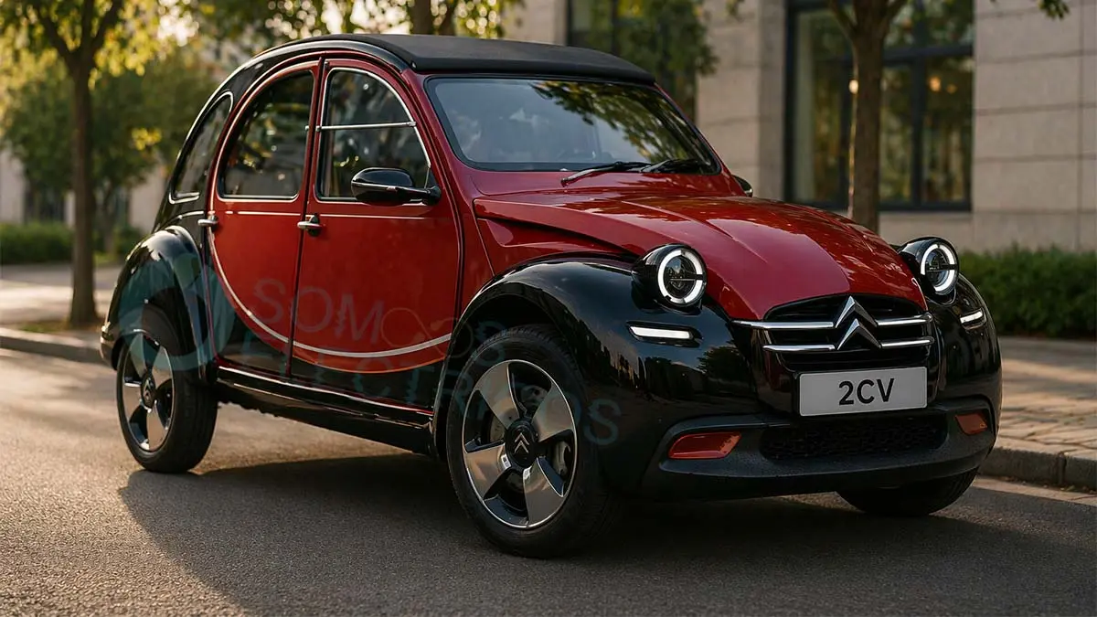 Recreaci&oacute;n de como podr&iacute;a ser el nuevo Citro&euml;n 2CV el&eacute;ctrico