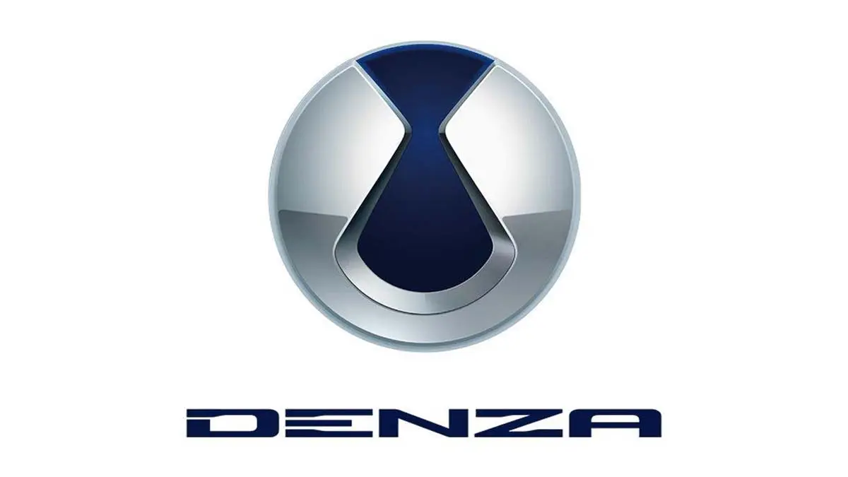 Logotipo de Denza, marca premium de BYD